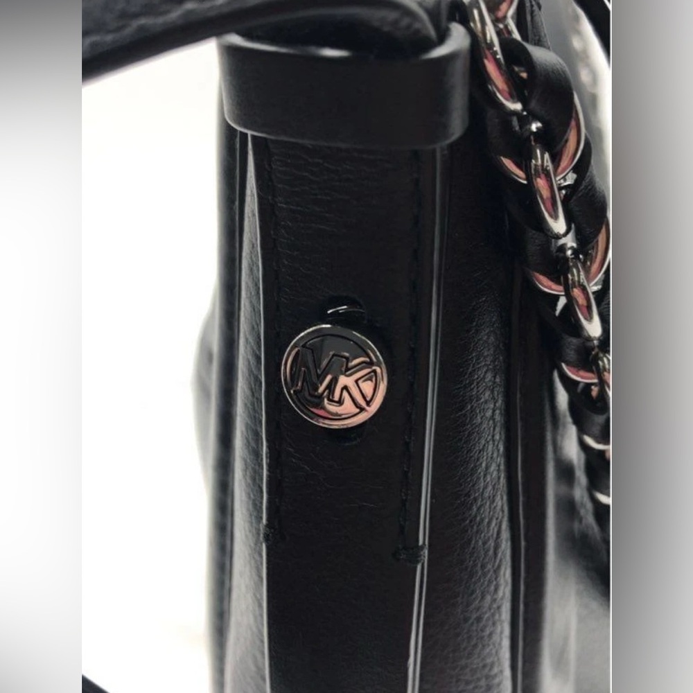 Michael Kors Black Large Jagger Messenger Bag W/ Chain & Dustbag NWOT MSRP: $598 - Picture 14 of 16